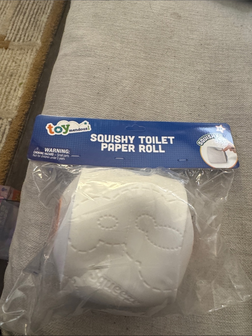 Squishy Toilet Paper Roll - White